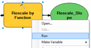 Running the Rescale by Function tool within the model