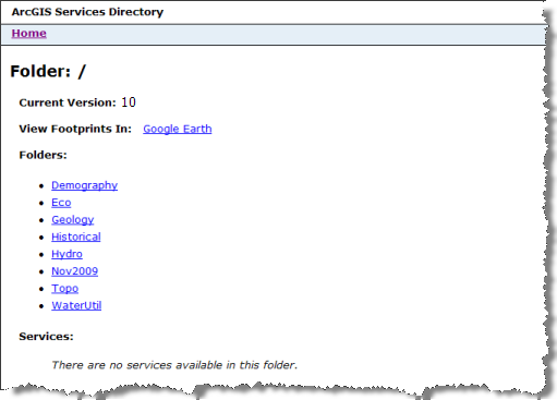 Services directory contents