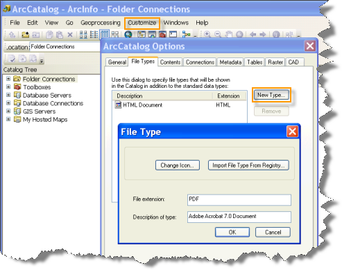 Agregar archivos PDF a la lista de archivos que se mostrarán en la ventana Catálogo.