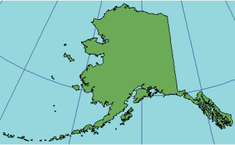 Иллюстрация проекции Аляска, серия Е