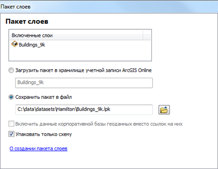 Создание пакета слоев только со схемой Создание пакета слоев только со схемой