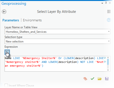 SQL to identify emergency shelters