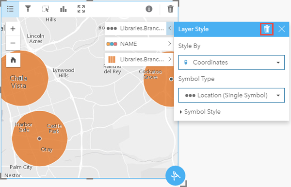 Remove a dataset from the map