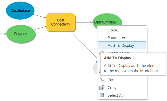 Adding the results from Cost Connectivity to the display