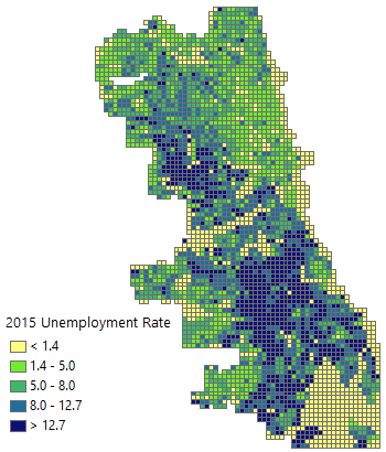 Unemployment rate layer