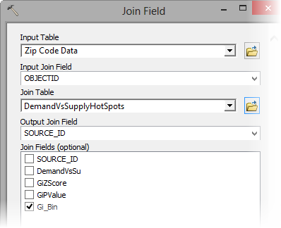 Join Field tool parameters