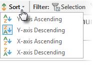 Axis sort options