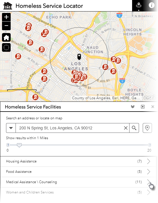 Home Services Locator application
