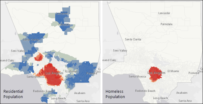County residents in relation to homeless communities.