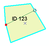 Skizze für die Teilung eines Polygons