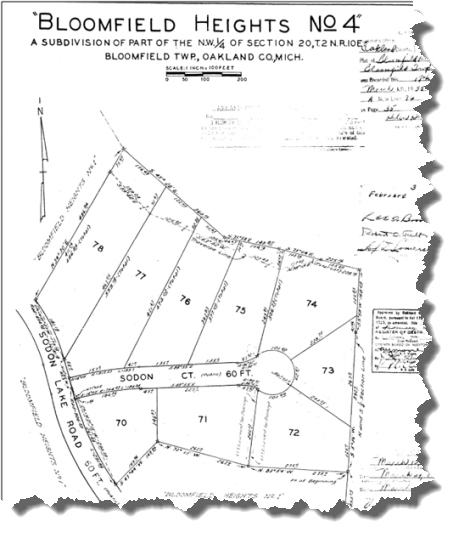 Unterteilungsplan (Parzellierung)