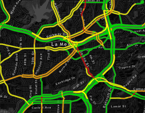 Ein Live-Verkehrs-Service aus ArcGIS Online