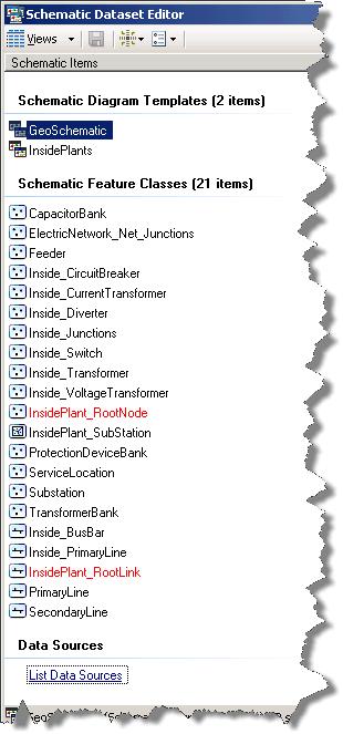 Schematic Dataset Editor Tiles main entries