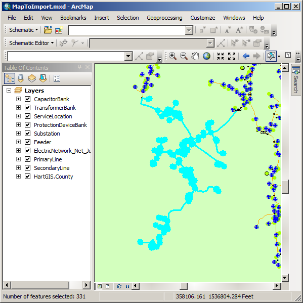 First GIS selection set