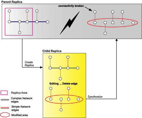 Beispiel für das Synchronisieren von geometrischen Netzwerken