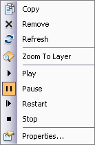 Playback-Steuerungen für einen Video-Layer in ArcGlobe