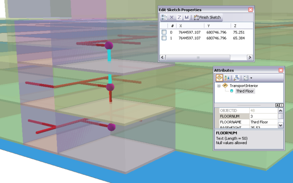 Verwenden Sie die Bearbeitung in 3D-Funktionen, um 3D-Vektordaten zu bearbeiten und zu pflegen