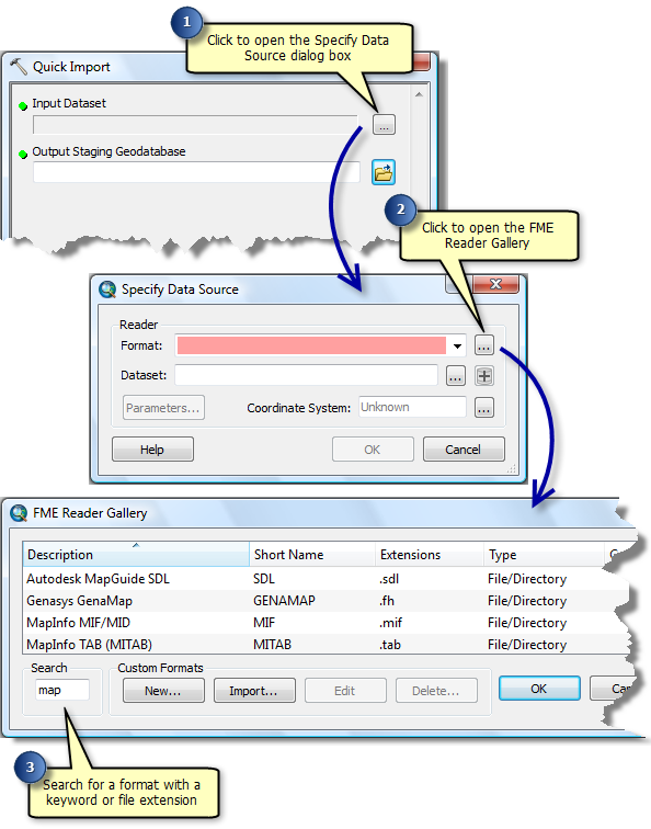 Mid mif Формат. ARCGIS data interoperability. Import directory