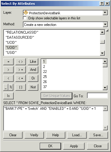 Select By Attributes—desired switch