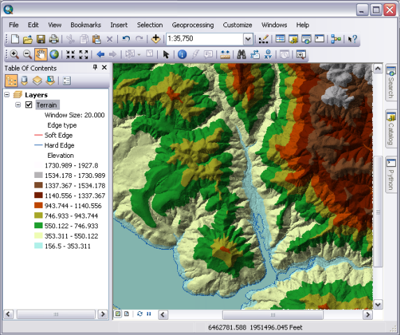 Terrain-Layer in ArcMap