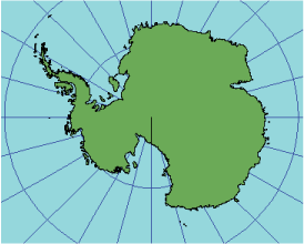 Abbildung der polar-stereographischen Projektion