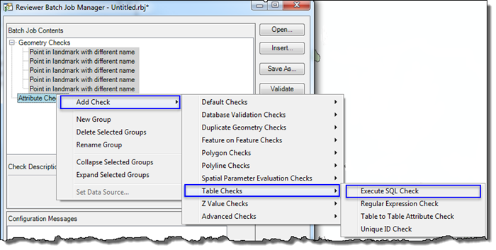 Adding an Execute SQL check