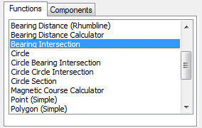 Functions tab