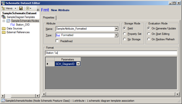 Sample Formatted attribute - Typing the attribute format