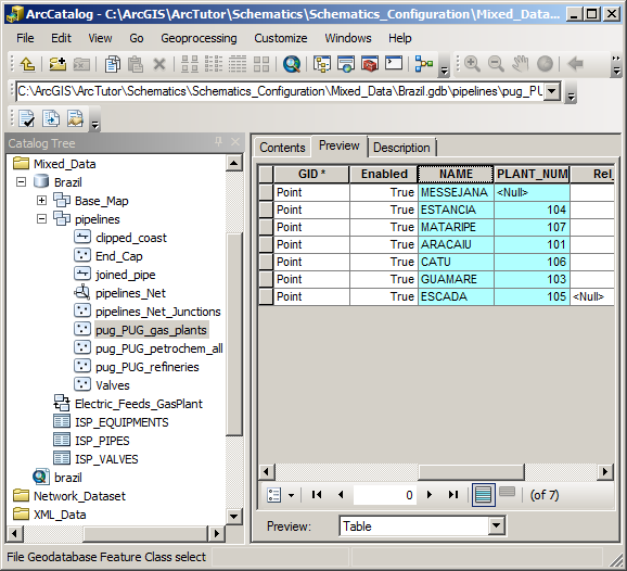 Explore pug_PUG_gas_plants feature class