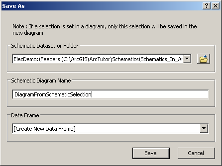 Save As diagram from schematic selection