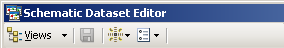 Schematic Dataset Editor toolbar