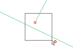 Auswählen des Fehlers mit dem Werkzeug "Topologiefehler reparieren"