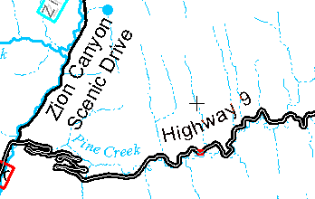 Anweisung für das Feature "Highway 9", der Straße zu folgen