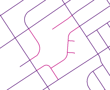 Studie für das Übertragen von Attributen zwischen Straßen-Features