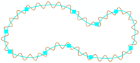 Geometrischer Effekt "Welle"