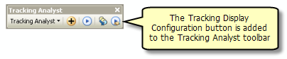 Die Schaltfläche "Konfiguration der Tracking-Darstellung" wird der Werkzeugleiste "Tracking Analyst" hinzugefügt.