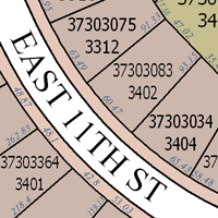 Beschriftung "EAST 11TH STREET" abgekürzt in "EAST 11TH ST"