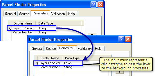 Ändern des Datentyps eines Werkzeugparameters