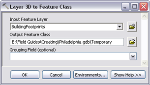 Konvertieren von extrudierten Polygonen in Multipatches mithilfe von "3D-Layer in Feature-Class"