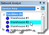 Auswählen von "Warehouse #2"