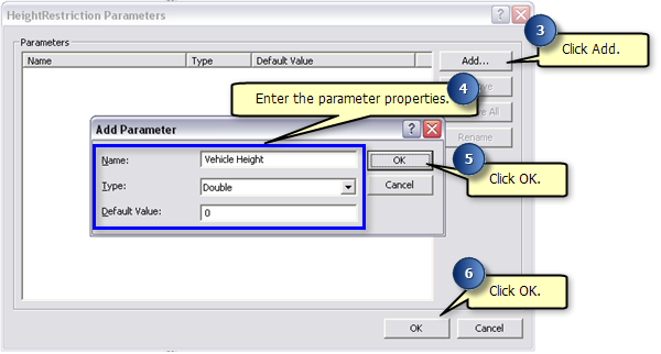 Festlegen der Eigenschaften eines neuen Parameters