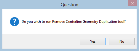 Remove Centerline Geometry Duplication window