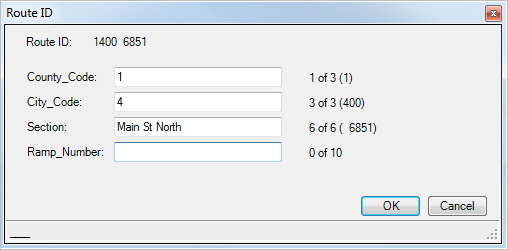 RouteID with padding, nulls, and lookup table enabled in the create route multi field RouteID picker