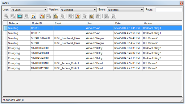 Locks viewer table in