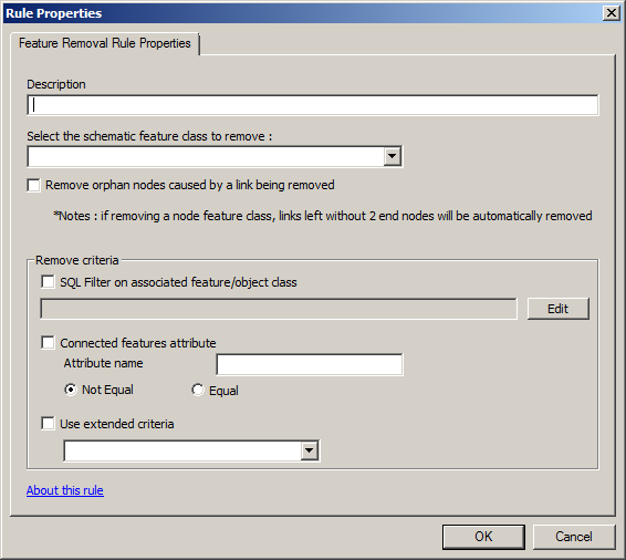 Feature Removal Rule Properties Page