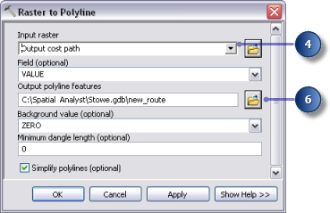 Parameter für "Raster in Polylinien"