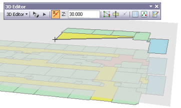 Steuerelement "Aktuell Z" in ArcScene Steuerelement "Aktuell Z" in ArcScene