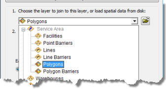 Auswählen der Verbindung von "Polygone" mit diesem Layer Auswählen der Verbindung von "Polygone" mit diesem Layer