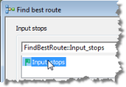 Klicken auf "Input_stops" Klicken auf "Input_stops"