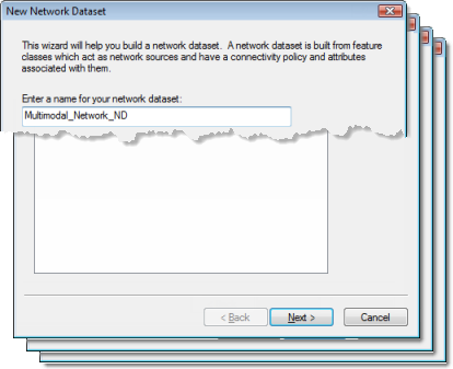 Assistent "Neues Netzwerk-Dataset" Assistent "Neues Netzwerk-Dataset"